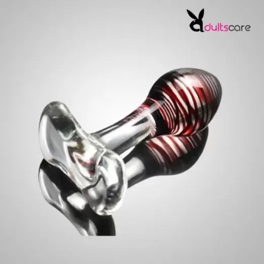 Glass Anal Butt Plug Unisex (Brown)