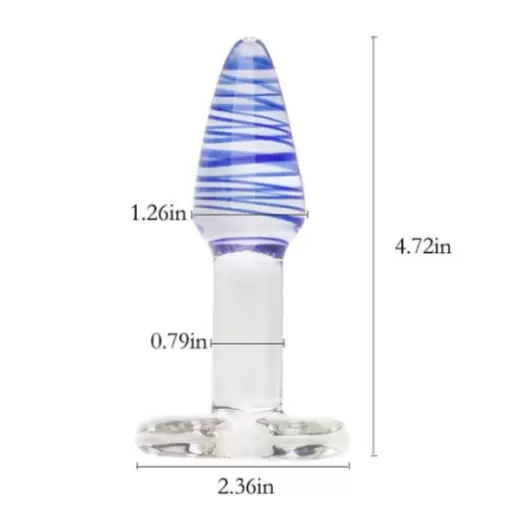Glass Anal Plug Unisex