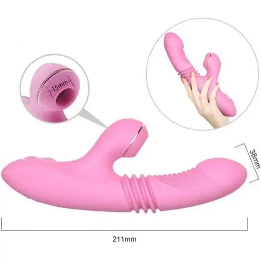 7 Powerful Modes Thrusting Clitoris and G-spot Stimulation Vibrator for Couples