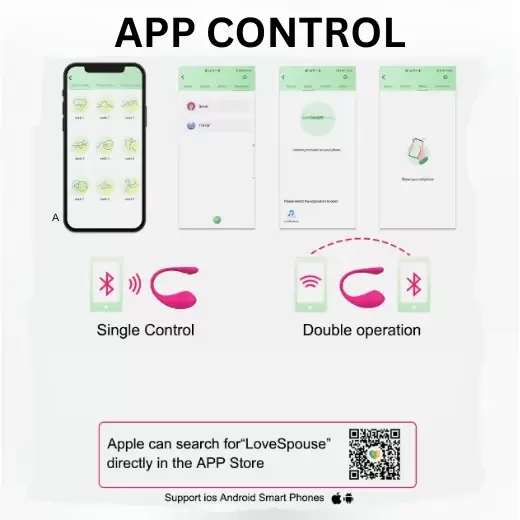 App Control Long Distance Couple Vibrator