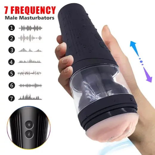 Automatic Electronic Sound Male Masturbator Cup