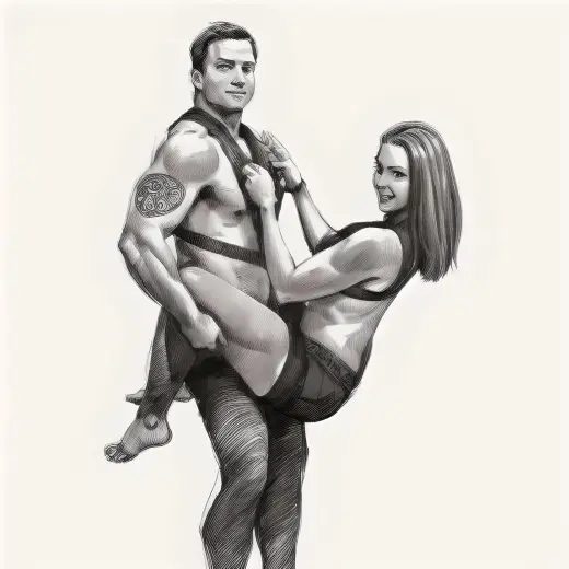 Body Harness Swing Stand Leg Lift Open Spreader Restraint Bondage