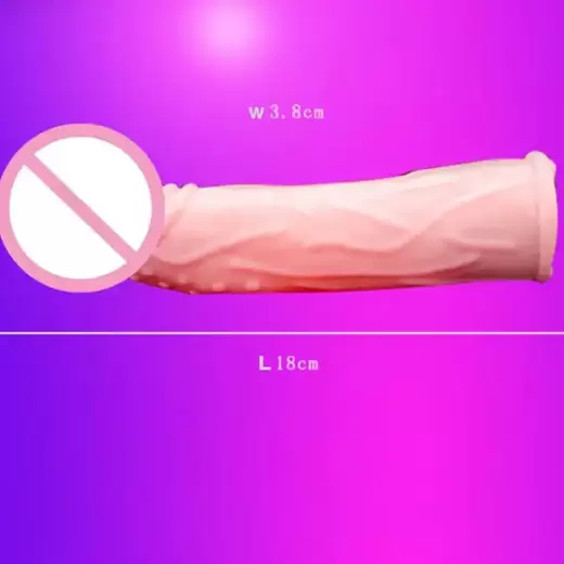 Big Penis Reusable Condom Sleeve