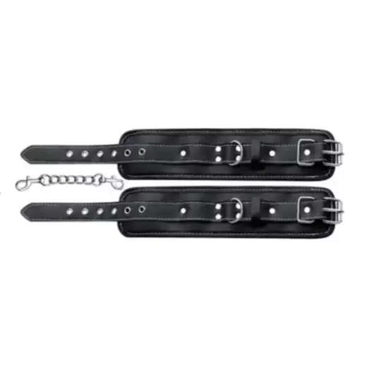 Black and White soft luxury Handcuff