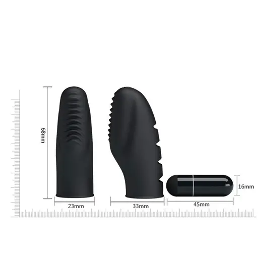 Black Bullet Finger Vibrator