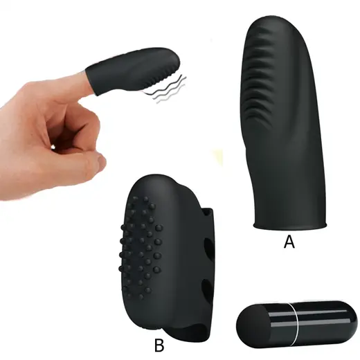 Black Bullet Finger Vibrator