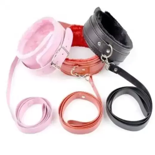 Collar with Leash Fetish BDSM Dog Slave