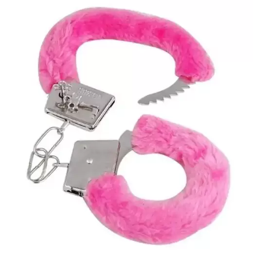 Furry Cuffs Working Metal Handcuffs with Keys