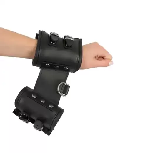 Faux Leather Handcuffs