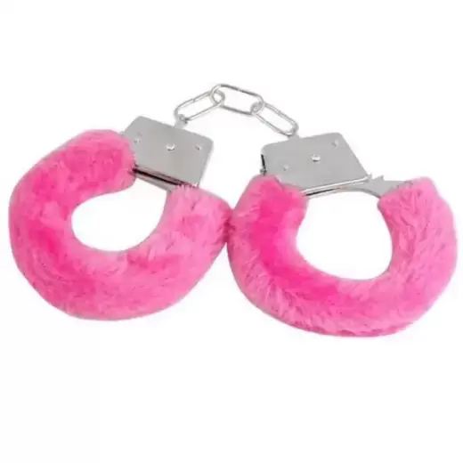 Furry Cuffs Working Metal Handcuffs with Keys