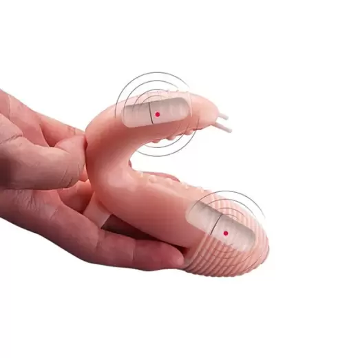 G-Spot Double Finger Sleeve Vibrator