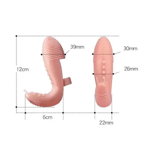 G-Spot Double Finger Sleeve Vibrator