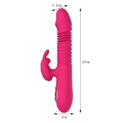Thrusting Rabbit G Spot Clitoral Stimulator Vibrator with Magnetic Charging