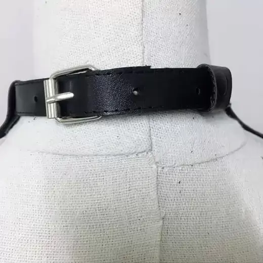 Harness leather bra & chest strap belt
