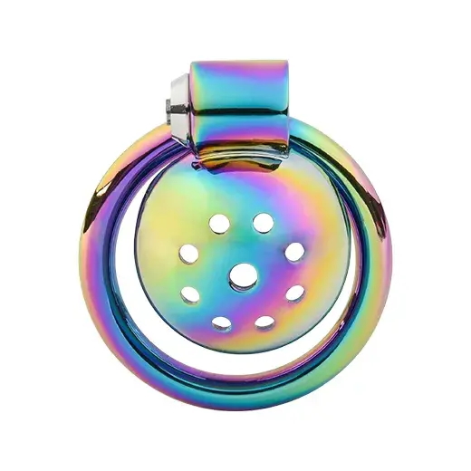 Inverted Flat Metal Chastity Device Lock for Men