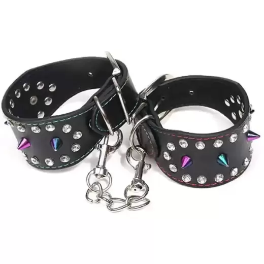 Kinky Black Handcuff Couple Cosplay