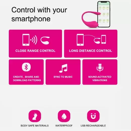 App Control Long Distance Couple Vibrator