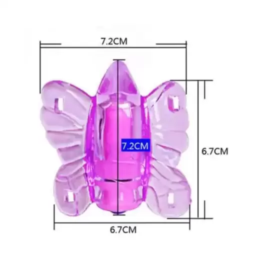 Mini Butterfly Strap On Bullet Remote Vibrator Dildo