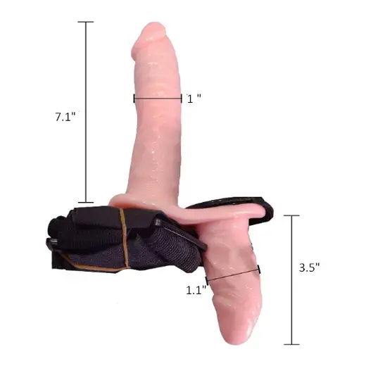 Lesbian Strap on Dildo With Vibration