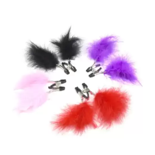 Nipple Clamp with Feather for Women