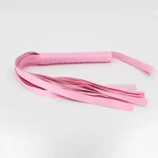 Pink Faux Leather Whip Flog Flogger