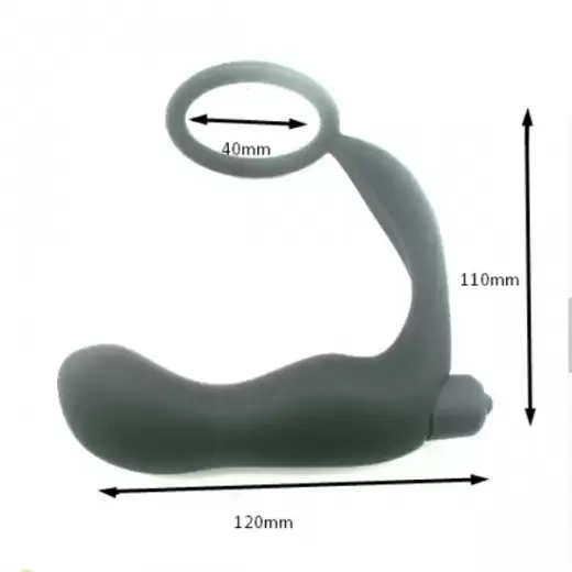 Vibrating Prostate Massager with Penis Ring