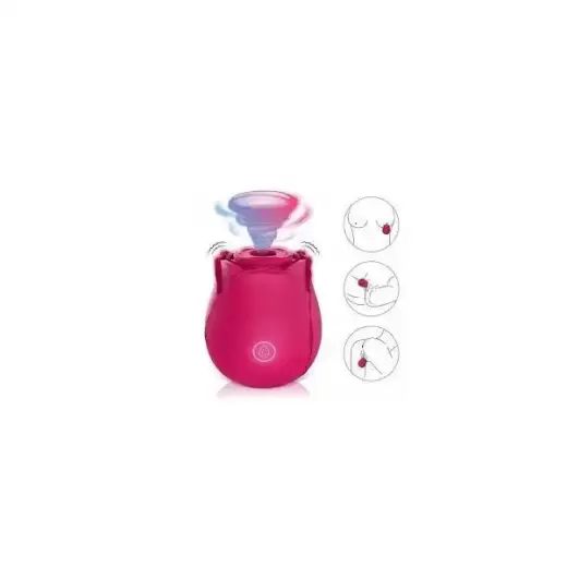 ROSE CLITORAL SUCKING VIBRATOR WITH 7 INTENSE SUCTION NIPPLE STIMULATOR FOR WOMEN