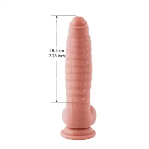 Ribbed Studded Texture Realistic Dildo