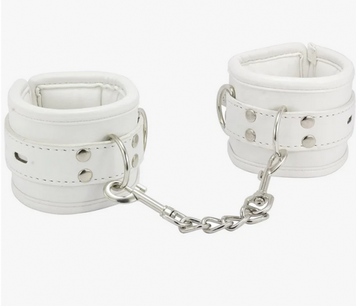 White Handcuffs Women Bondage