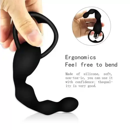 Soft Silicone Anal Beads Vibrator for Women