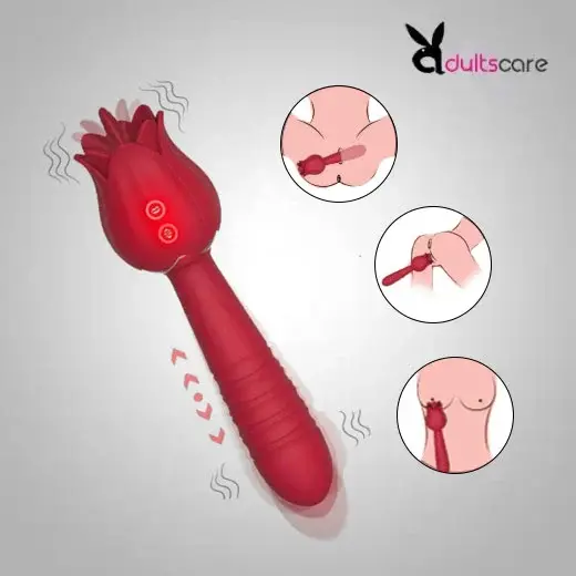 Thrusting Rose Toy With Dildo
