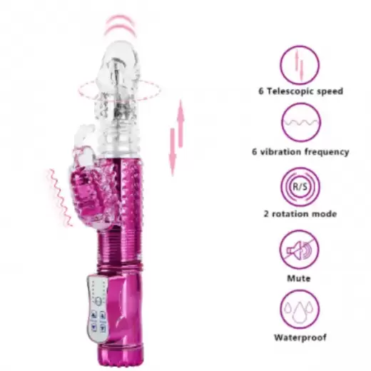 Thrusting Jack Rabbit Vibrator G Spot Butterfly