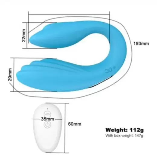 U Shape USB Rechargeable Vibrator for Couples