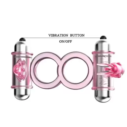 10 Speed Double Vibrating Cock Ring