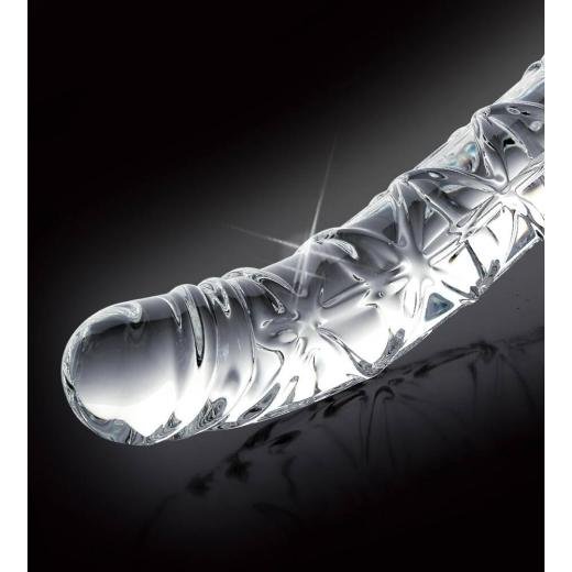 PENIS GLASS DILDO (TRANSPARENT)