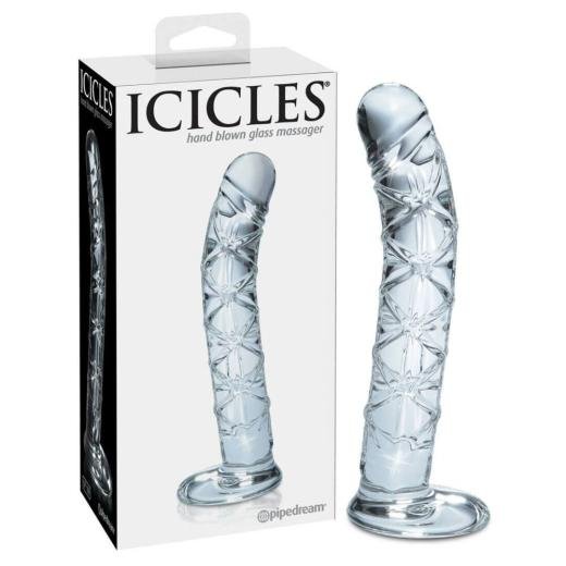 PENIS GLASS DILDO (TRANSPARENT)