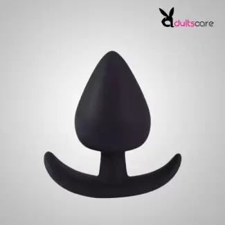 Black Silicone Plug With Anchor Base