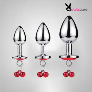 3 Pcs Luxury Round Shaped Anal Butt Plug With Clamps