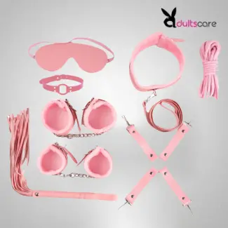 8Pcs Luxury Pink BDSM Kit