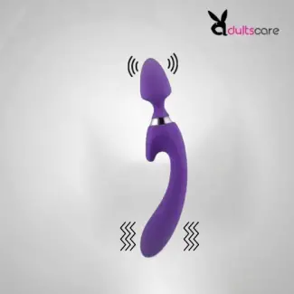 Dual Vibrators G-Spot Woman USB Rechargeable Magic Wand Massager