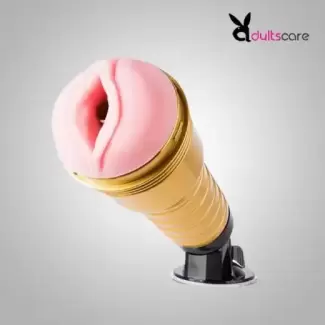 Golden Masturbator With Suction Cup For Men