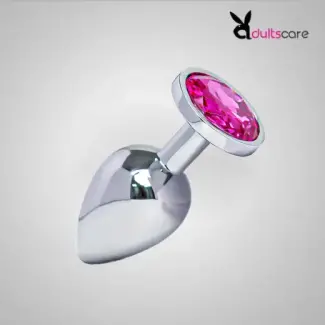 Large Stainless Steel Anal Crystal Masturbation Plug