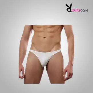Mens White Sexy Thong