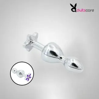 Metal Anal 2 Beads Butt Plug Crystal Diamond Anal Toys
