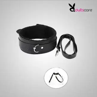 Black Collar With Leash Fetish Bdsm Dog Slave