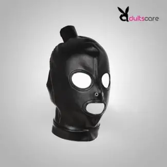Sex Fetish Slave Hood Leather Mask