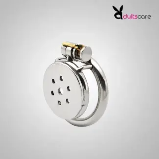 Stainless Steel Flat Chastity Cage Device