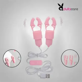 USB Nipple Clamp Vibrator for Women