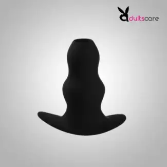 Medium Soft Silicone Hollow Enema Butt Plug Prostate Massager