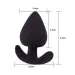 Black Silicone Plug With Anchor Base